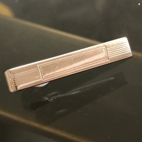 Midcentury Modern Mens GQ Silver Tie Clip! OOAK Excellent Vtg Swank True Vintage - Picture 1 of 2